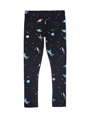 WONDER NATION UNICORN ORBIT LEGGINGS - BLACK SIZE LARGE (NEW WITH TAGS) A12